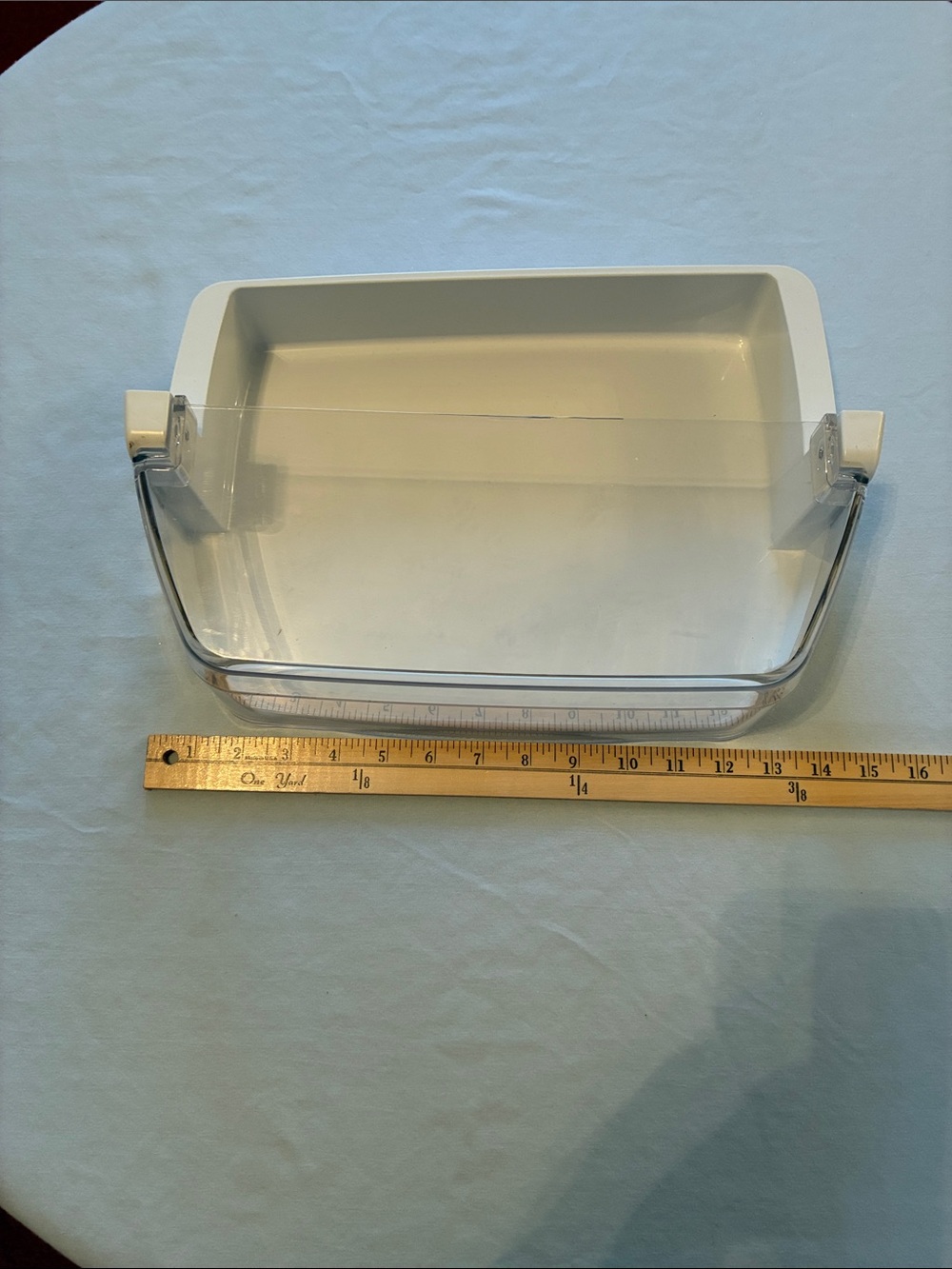 Clear White Refrigerator Door Bin - Food Storage Organizer